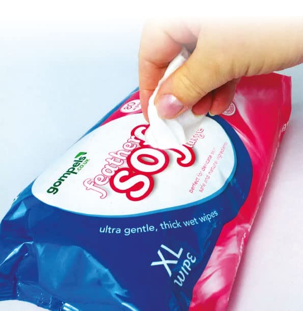 Extra Large Wet Wipes for Adults 30x20cms (80pk) – Feather Soft Body Cleansing Wet Wipes for Incontinence Care – Ultra Gentle, Thick XL Wet Wipes – Kind to Skin with Aloe Vera and Vitamin E - Image 2