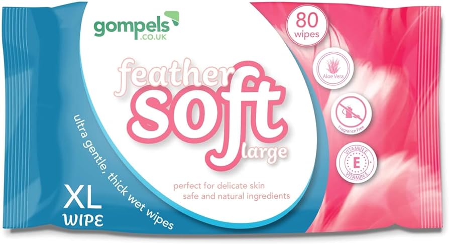 Extra Large Wet Wipes for Adults 30x20cms (80pk) – Feather Soft Body Cleansing Wet Wipes for Incontinence Care – Ultra Gentle, Thick XL Wet Wipes – Kind to Skin with Aloe Vera and Vitamin E - Image 3